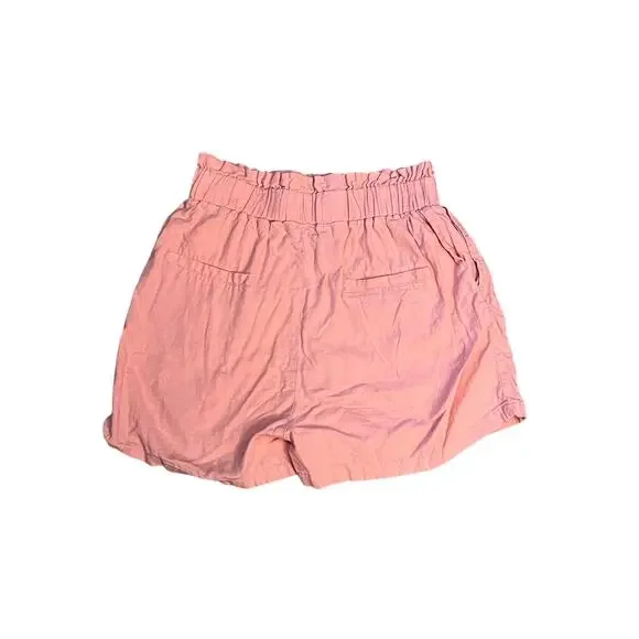 Happily Grey High Waisted Baggy Shorts Womens Size Medium Light Pink - Picture 2 of 3